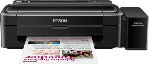 Epson L130 Single Function Inkjet Printer (4 Ink Bottles Included) , 27 ppm/ 15 ppm (Black/ Colour), Black Ink: Up to 4,000 pages Color Inks (Cyan, Magenta, Yellow): Up to 6,500 pages