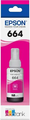 Epson 664 Magenta Printer Ink, 70ml L220/ L550/ L355/ L110/ L210/ L300/ L360/ L350/ L380/ L100/ L200/ L565/ L555/ L130/ L1300 - C13T664300