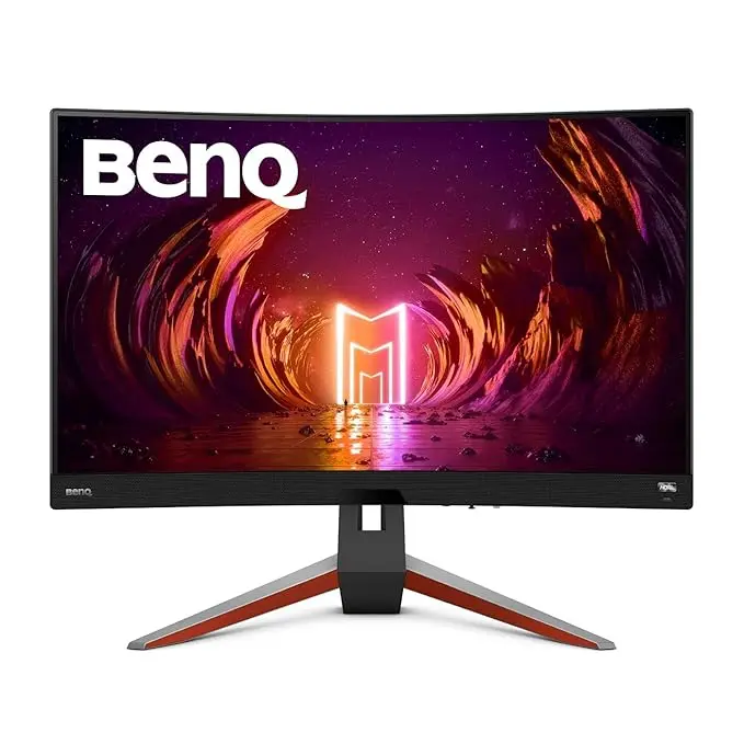 BenQ MOBIUZ EX2710R QHD 27"(68cm) VESA DisplayHDR400 IPS Curved Gaming Monitor with Remote-1000R,90% DCI-P3,165Hz,1ms MPRT,AMD FreeSync Premium Pro,treVolo Speakers,HDMI,DP,USB 3.0Hub(Metallic Grey)