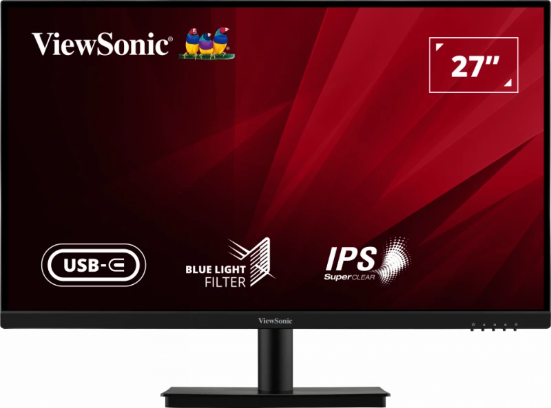 ViewSonic (from USA) 68.58 Cm (27") SuperClear IPS 4k UHD 3840 x 2160 Monitor with Single Cable Solution & 65W Laptop Charge Back, HDR10, Eye ProTech, Dual Speaker, HDMI | DP | USB-C - VA2709U-4K