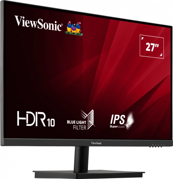 ViewSonic(from USA) - VA2762-4K 68.58 Cm (27") Monitor, IPS, 4K UHD 3840 x 2160 Pixels Monitor HDR10, FreeSync,10-bit Color Depth, 3-Side Bezel Less,104% sRGB,Tilt, Eye Care, 2 x HDMI, Display Port