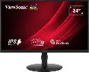 ViewSonic VA2408-HDJ 60.96 cm24” IPS Full HD 100Hz Ergonomic Monitor (5ms (GtG) Response Time /Adaptive Sync Technology /Color and Visuals Vibrant Colors /Wide Viewing Angles/ Eye Care Flicker-Free Technology /Blue Light Filter/ Connectivity HDMI and VGA Inputs 3.5mm Audio Out Port UsabilitY Height Adjustment (130 mm) Advanced Ergonomics: Swivel, Pivot, and Tilt VESA Mountable)