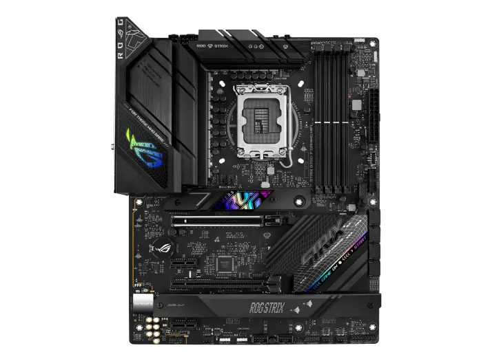 ASUS ROG Strix B760-F Gaming WiFi LGA 1700 ATX Motherboard with 16+1 Power Stages, DDR5, PCIe 5.0 SafeSlot, 3 PCIe 4.0 M.2, WiFi 6E, 2.5G Ethernet, USB 3.2x2 Type-C, AI Noise Cancelation, & Aura Sync