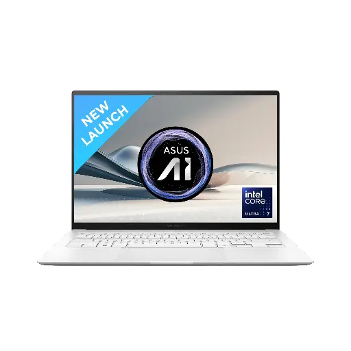 [BWASL1013] ASUS Zenbook S 14 OLED Intel Core Ultra 7 256V AI  Laptop (16GB DDR5X ,512GB SSD,Intel Arc GPU,14.0" 3K OLED Display,White, Backlit,1.20Kg,Win 11,MS Office ) UX5406SA-PV356WS