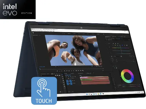 [BWHPL1038] HP Envy X360 AI laptop,Ultra 5-125U, Intel Intergrated , 16GB DDR5, 512GB SSD (Win11, Office 21 ,Blue 1.39kg) , IPS, 14.0-inch(35.6cm) OLED,FC0078TU