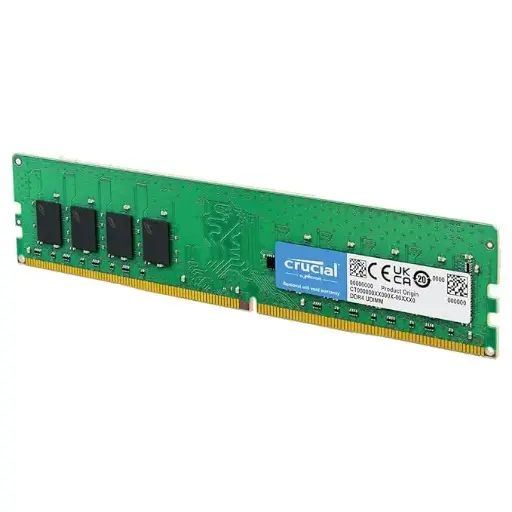[BWCRR1002] Crucial RAM 8GB DDR4 3200MHz CL22 (or 2933MHz or 2666MHz) Desktop Memory CT8G4DFRA32A Green