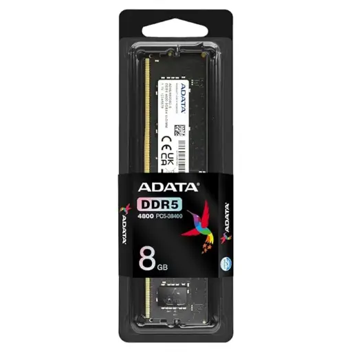 [BWADR1005] ADATA Premier 8GB 4800MHz U-DIMM DDR5 Desktop Memory, Single RAM Module, Supports Intel & AMD Latest CPU, Intel XMP & AMD Expo, Built in PMIC, On Die ECC, Low Voltage, More Bandwidth - AD5U48008G-S