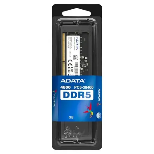 [BWADR1006] ADATA Premier 8GB 4800MHz SO-DIMM DDR5 Laptop Memory, Single RAM Module, Supports Intel & AMD Latest CPU, Intel XMP & AMD Expo, Built in PMIC, On Die ECC, Low Voltage, More Bandwidth- AD5S48008G -S 