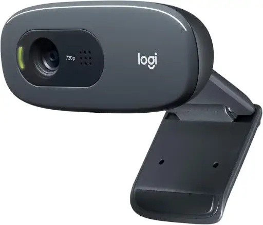 [BWLTWC1006] Logitech C270 Digital HD Webcam with Widescreen HD Video Calling, HD Light Correction, Noise-Reducing Mic, for Skype, FaceTime, Hangouts, WebEx, PC/Mac/Laptop/MacBook/Tablet - (Black, HD 720p/30fps)
