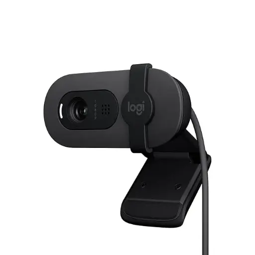 [BWLTWC1007] Logitech Brio 100 Full HD Webcam for Meetings and Streaming, Auto-Light Balance, Built-in Mic, Privacy Shutter, USB-A, for Microsoft Teams, Google Meet, Zoom and More- Graphite 
