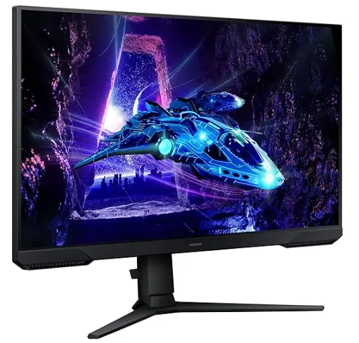 [BWSAMON1007] Samsung Odyssey G3 Gaming Monitor 27 Inch (68.5 cm), FHD 1920 X 1080, VA Panel, 180Hz, 1ms(MPRT), Freesync, DP, HDMI, Headphone, Height, Tilt, Pivot Adjust Stand, Bezel-Less (LS27DG302EWXXL, Black)