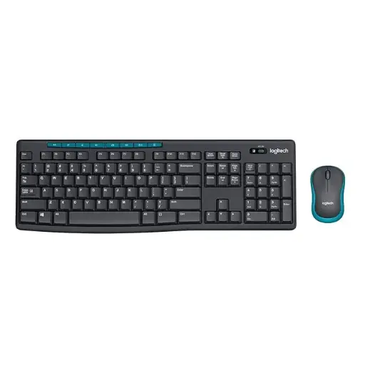 [BWLTKBM1018] Logitech MK275 USB Wireless Keyboard and Mouse Set for Windows, 2.4 GHz Wireless, Compact Wireless Mouse, 8 Multimedia & Shortcut Keys, 2-Year Battery Life, PC/Laptop - Black 