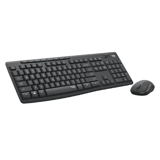 [BWLTKBM1019] Logitech MK295 Silent Wireless Mouse & Keyboard Combo with SilentTouch Technology, Full Numpad, Advanced Optical Tracking, Lag-Free Wireless, 90% Less Noise - Black 