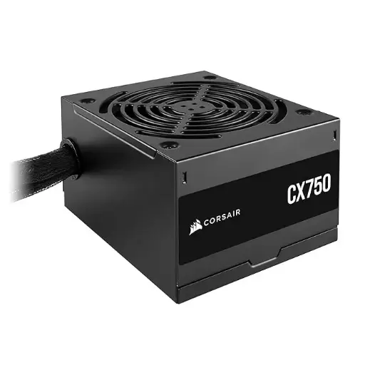 [BWCSC1004] CORSAIR CX Series CX750 80 Plus Bronze ATX Power Supply, A 120mm thermally Controlled Low-Noise Cooling Fan, Compact 125mm-long casing, 