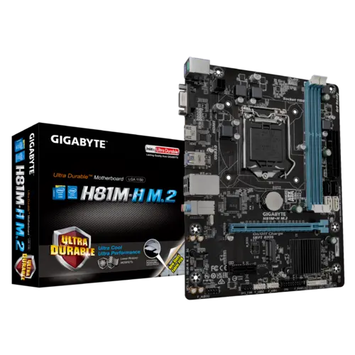 [BWGBMB1023] Gigabyte H81M-H M.2  LGA 1150 DDR3 Intel Motherboard
