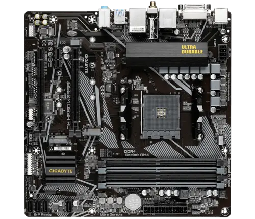 [BWGBMB1028] Gigabyte B550M DS3H AC (Wi-Fi) M-ATX Motherboard