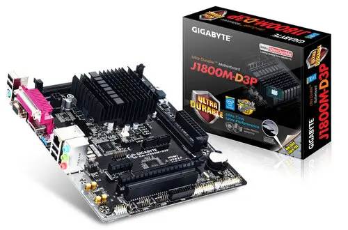[BWGBMB1036] GIGABYTE Ga-J1800M-D3P Micro ATX Motherboard(Built-in Celeron J1800-2.41Ghz Dual Core Processor/Ddr3/D-Sub and Hdmi/Pcie X16)
