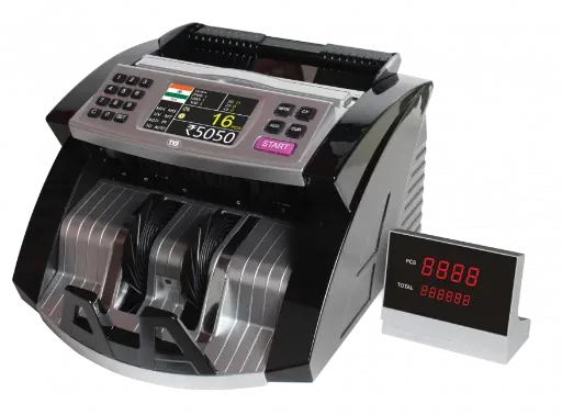 [BWTVSCC1001] TVS Electronics CC 453 Star+ Cash Counting Machine Auto Start,Stop &Clear |With Customer Display |UV, MG, IR & 3D Color Sensor |Fake Note Detection |Batch Add, Self-Examine, Denomination Sort Function  