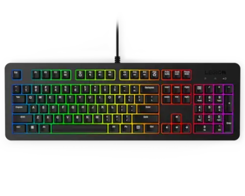 [BWLEK1002] Lenovo Legion K 310 RGB Gaming Keyboard, 16.8 Million Colors, 5 Zone Programmable RGB | Anti Ghosting | Upto 20 Million Keypresses | Customizable | USB 2.0 Interface | Black 