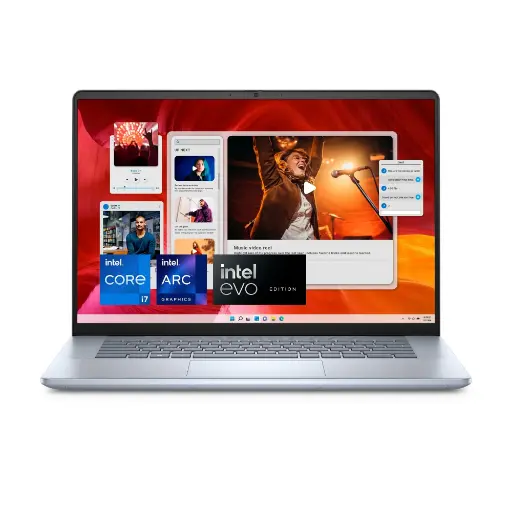 [BWDIL1023] DELL INSPIRON 7640 i5-13420H 16GB LPDDR5/512GB SSD,16" FHD+ AG NT 250nits WVA ComfortView Support,Intel® UHD Graphics,Win 11 + Office H&S 2021, Backlit Keyboard + Fingerprint Reader, Ice Blue,1.90kg  