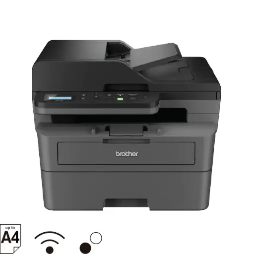 [BWBRP1013] Brother DCP-L2640DW 2 in 1 (ID) Copy Button Auto Duplex Laser Printer, 34 PPM, Print Scan Copy, LCD Display, ADF, 256 MB Memory, (WiFi WiFi Direct LAN USB), 250 Sheet Paper Tray, Free Installation
