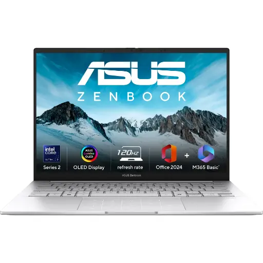 [BWASL1068] ASUS  Intel Core Ultra 7 255H (32GB/1TB/Intel Arc Graphics/14.0" 3K Touch/Windows 11 Home/Office Home 2024 + M365 Basic (1 Year Validity)*), UX3405CA-PZ348WS
