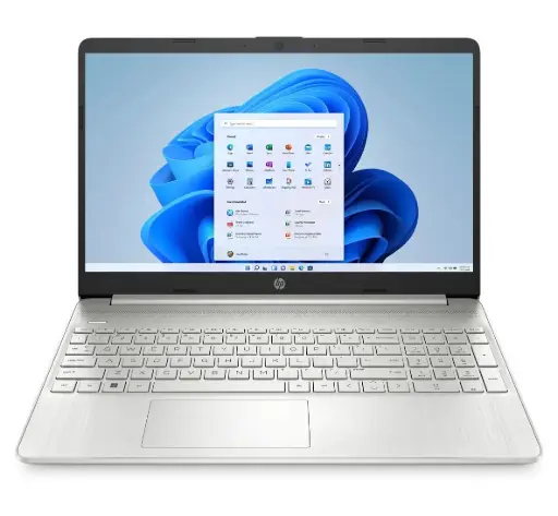 [BWHPL1104] HP Core i5-1334U/(16GB DDR4/512GB SSD)Intel Iris Graphics/WIN 11 + MSO 2024/Backlit Island KBD with N’Pad WITH FPR /15.6 FHD  Narrow Border / Natural Silver, 15-HR0008TU