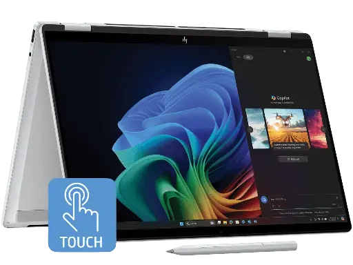 [BWHPL1124] HP OmniBook X Flip x360 |  | Ultra 5-226V (8C) 40 NPU TOPs | 16GB LPDDR5X 8533 on-board | 512GB PCIe Gen4 Value | Intel Arc 130V GPU | Touch/14.0 3K (2880x1800) OLED Low Blue Light 48-120Hz VRR 400 nits | OST W11H6 NG STD SL IPPP | Meteor Silver AI logo - 5MP IR PVCY ST | MSO 2024, 14-fm0058TU