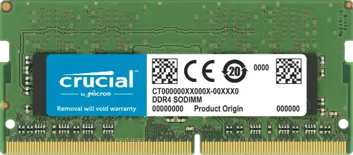 [BWCRR1016] Crucial RAM 32GB DDR4-3200 SODIMM CL22 Laptop Memory,   CT32G4SFD832A 