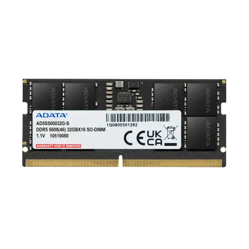 [BWADR1017] ADATA RAM 16 GB DDR5 5600 CSODIMM Laptop Memory, AD5S560016G‑S