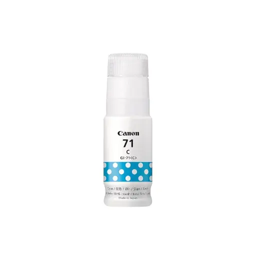 [BWCNCON1011] Canon PIXMA GI71C Cyan Ink bottle for G1020,G2020,G3020,G2060,G3060, G1737,G2770,G3770,G4770, G1730,G2730,G3730 - PIXMA GI71C