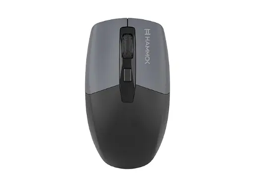 [BWHMM1001] HAMMOK MYRA Bluetooth Mouse, Wireless Computer Mouse for MacBook Air Mac Pro Laptop iPad PC Laser Optical Mouse Mini Slim Silent Mouse Widely Used Desktop, PC, Laptop, Computer (Black)