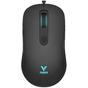[BWRPM1001] Rapoo V16RGB Optical Gaming Wired Mouse, Ergonomic Design,Onboard Memory, 6 Programmable Buttons, 12800 Dpi, Customisable Drivers, Braided Cable, Easy Plug & Play Connectivity
