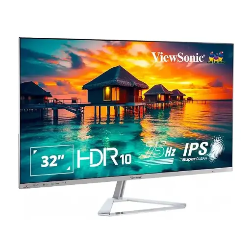 [BWVSMON1008] "ViewSonic - VX3276-MHD-3 81.28 Cm (32"") FHD IPS Monitor | Super Clear IPS Panel |1Ms Response time| HDR10 | Dual Speaker |Eye-Care| HDMI| DP Port | Srgb104%| HDMI |Variable Refresh Rate. "
