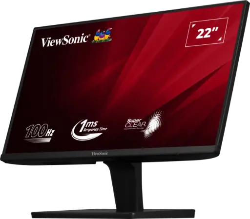 [BWVSMON1012] ViewSonic (from USA) -VA2215-MH 55.88 Cm (22") FHD Monitor |100 Hz |1ms Response Time,Flicker Free, Eyecare Technology, Low Power Consumption, SRGB104%, AMD Freesync with HDMI & VGA Port.